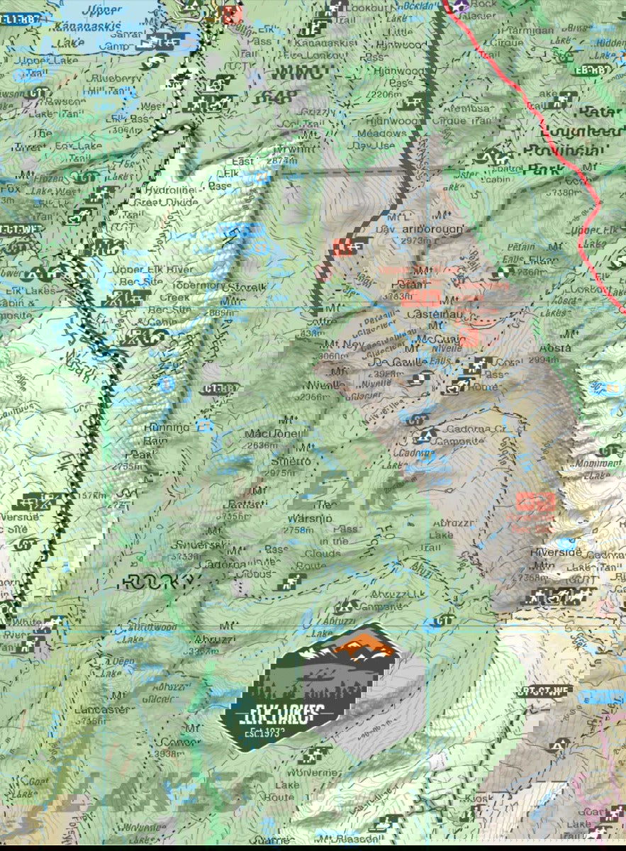 East Kootenay BC - Recreation Map