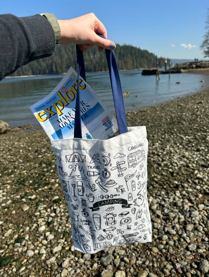 Let's Go Camping Tote Bag