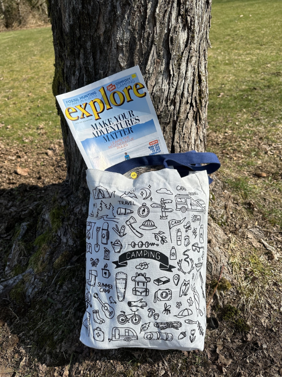 Let's Go Camping Tote Bag