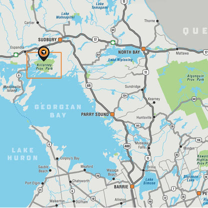 Killarney Provincial Park Ontario - Park Map