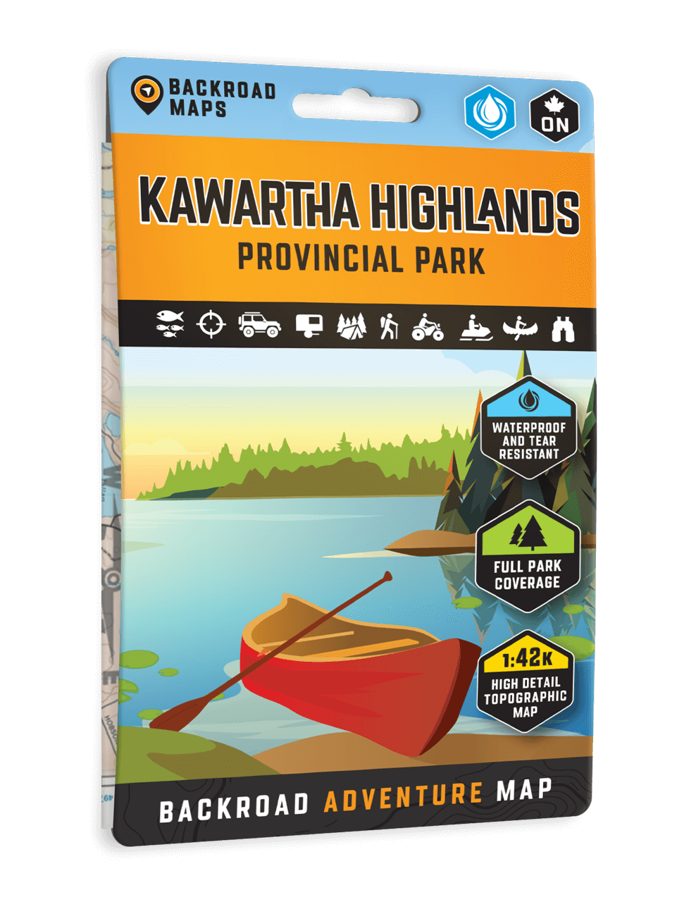 Kawartha Highlands Provincial Park Ontario - Park Map