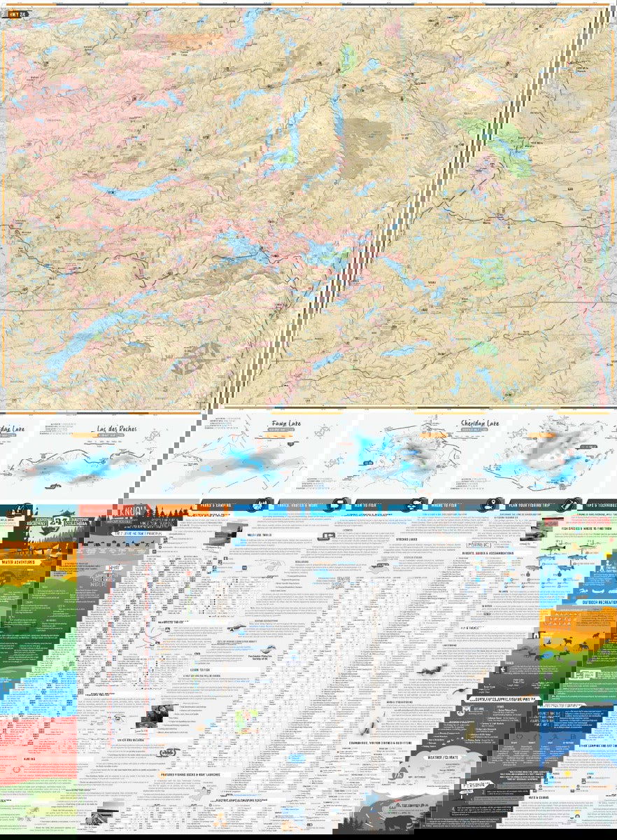 BC Fishing Highway 24 and The Land of Hidden Waters - Recreation Map