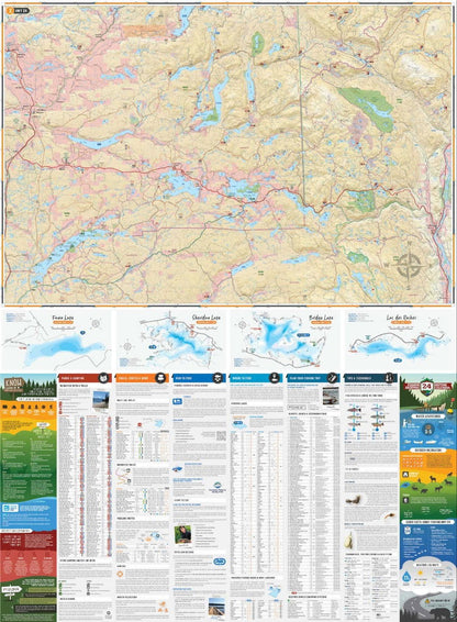 BC Fishing Highway 24 and The Land of Hidden Waters - Recreation Map