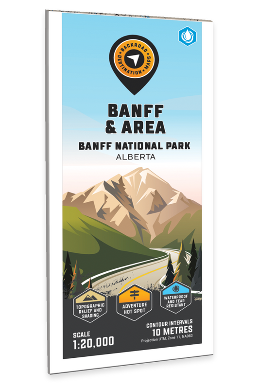 Banff & Area (Banff National Park, Alberta) - Destination Map