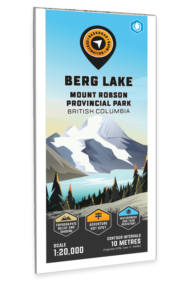 Berg Lake (Mount Robson Provincial Park, BC) - Destination Map