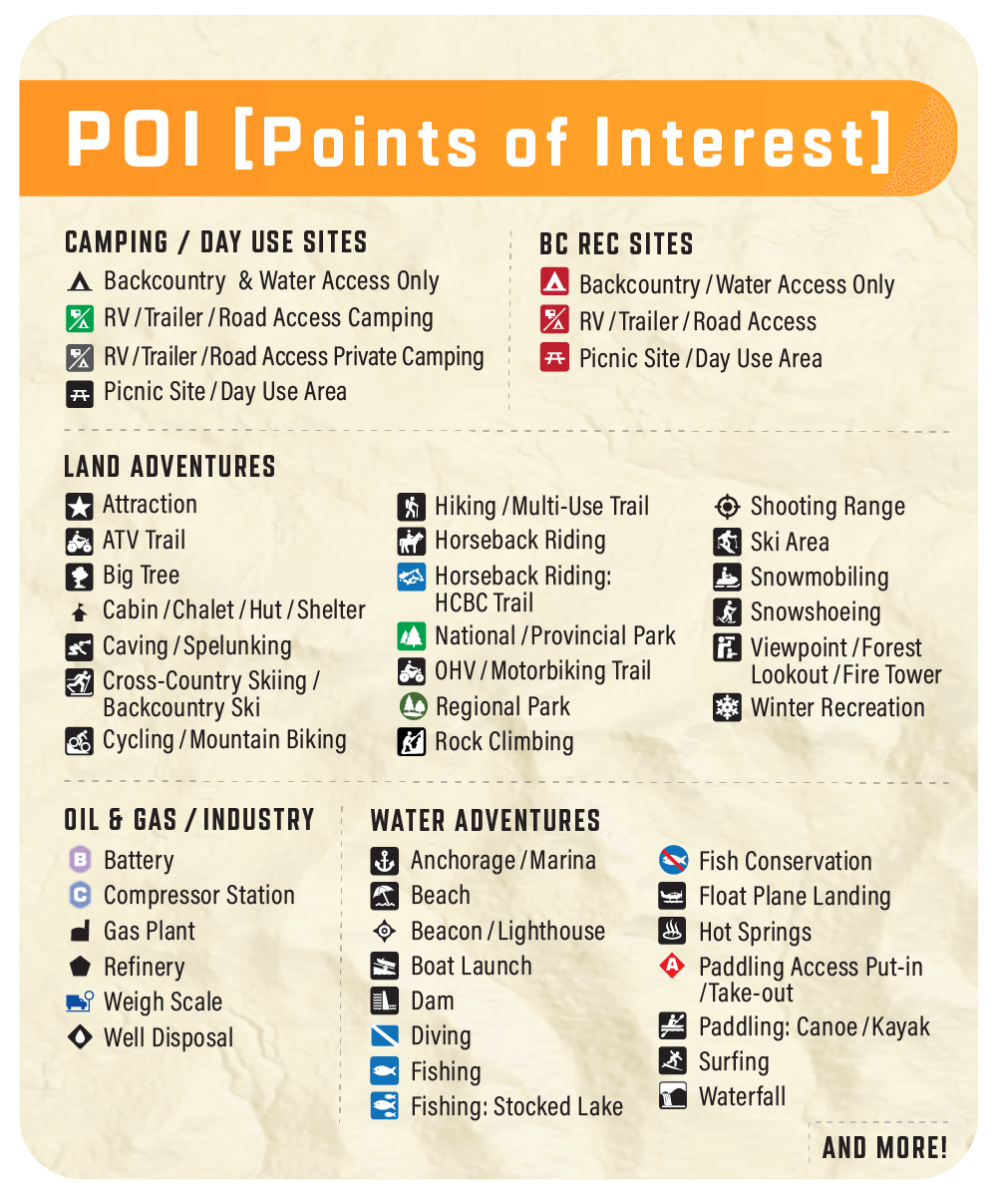 British Columbia & Alberta GPS Maps
