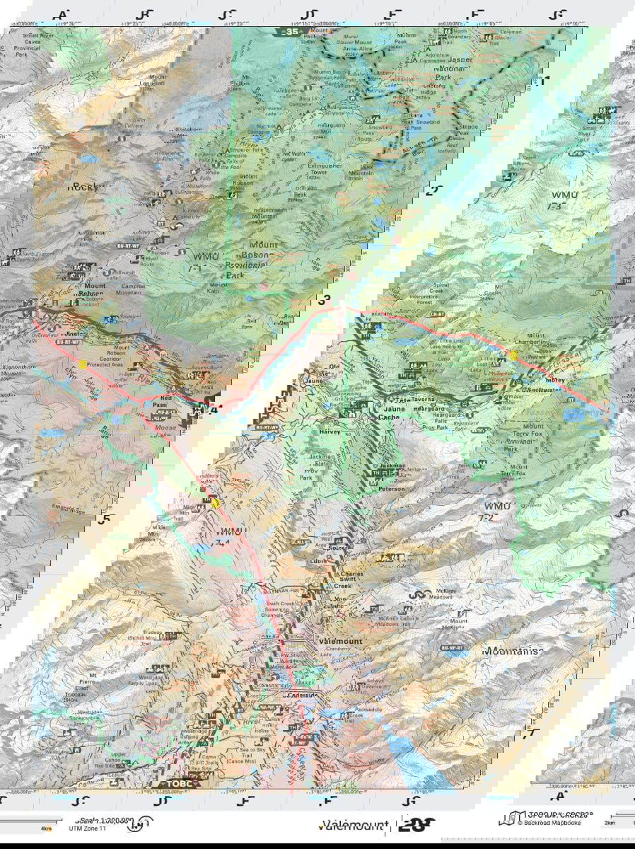 Canadian Rockies Backroad Mapbook