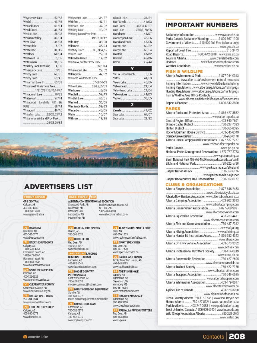 Central Alberta Backroad Mapbook