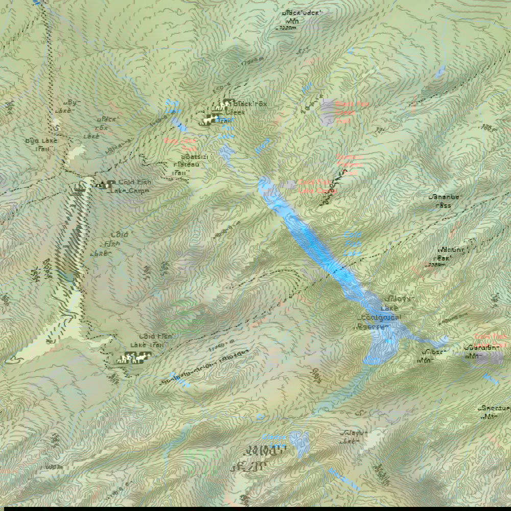 Cold Fish Lake (Spatsizi Plateau Provincial Park, BC) - Destination Map