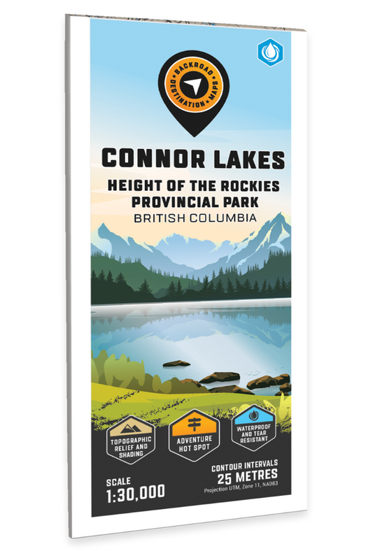 Connor Lakes (Height of the Rockies Provincial Park, BC) - Destination Map