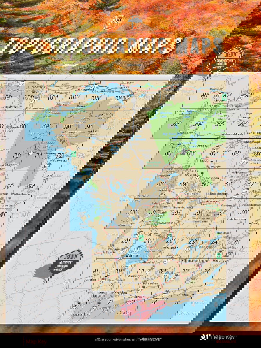 Cottage Country Ontario Backroad Mapbook