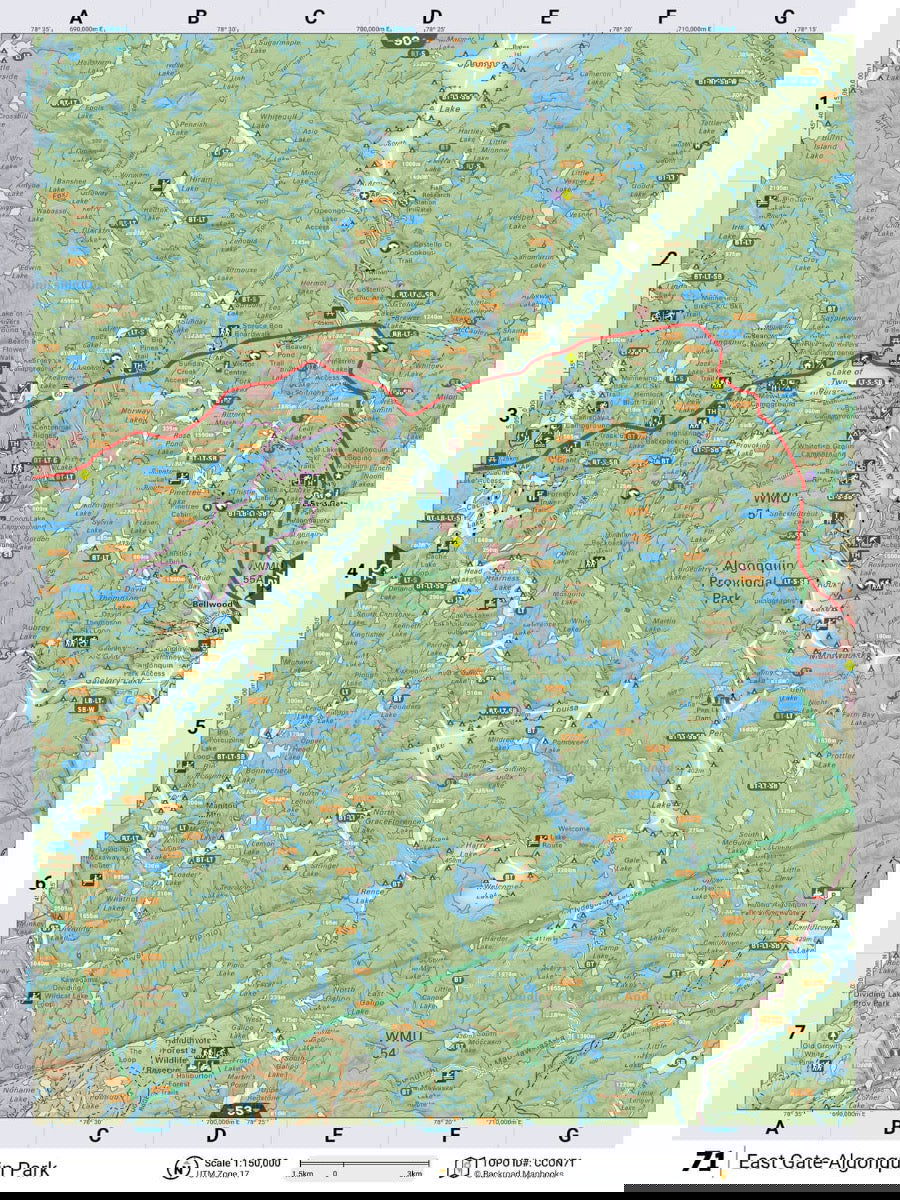 Cottage Country Ontario Backroad Mapbook