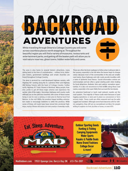 Cottage Country Ontario Backroad Mapbook