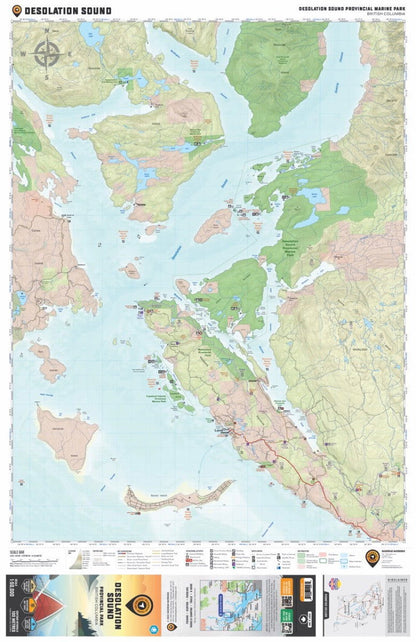 Desolation Sound Provincial Park BC - Destination Map