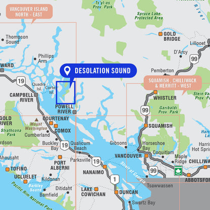 Desolation Sound Provincial Park BC - Destination Map