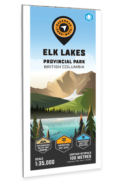 Elk Lakes Provincial Park BC - Park Map