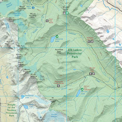 Elk Lakes Provincial Park BC - Park Map