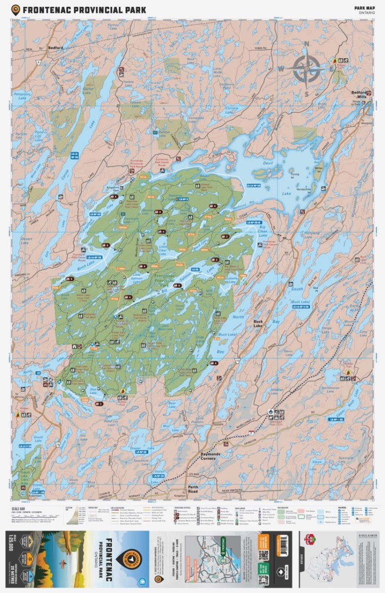 Frontenac Provincial Park Ontario - Park Map