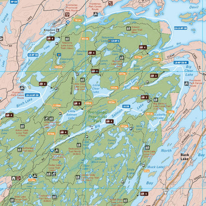 Frontenac Provincial Park Ontario - Park Map