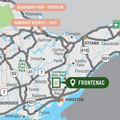 Frontenac Provincial Park Ontario - Park Map