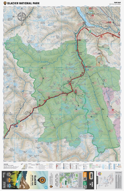 Glacier National Park BC - Park Map