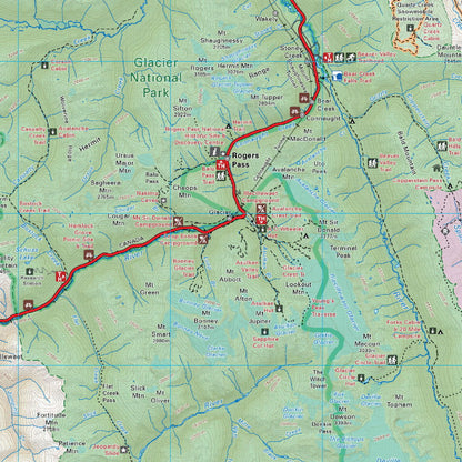 Glacier National Park BC - Park Map