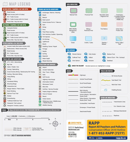 Haida Gwaii BC - Recreation Map