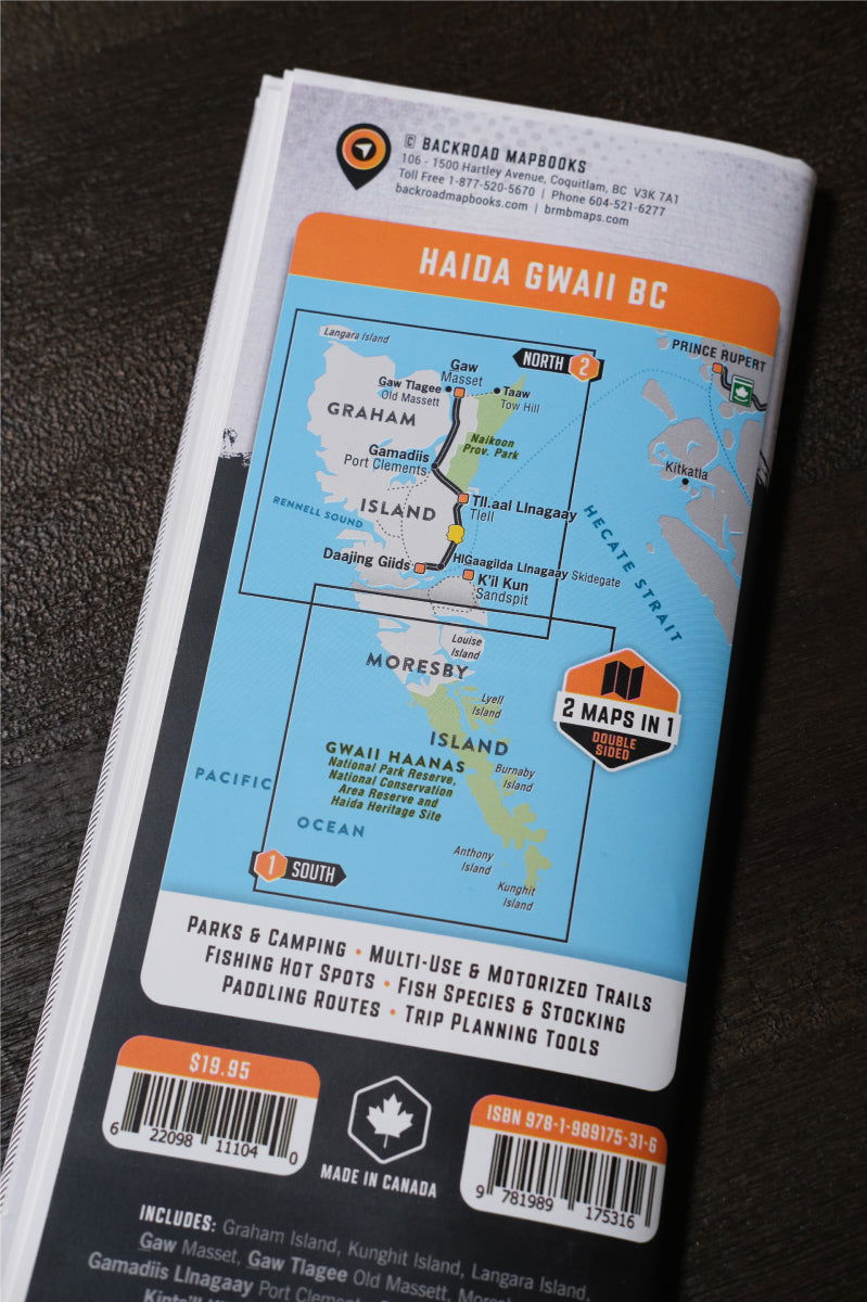 Haida Gwaii BC - Recreation Map