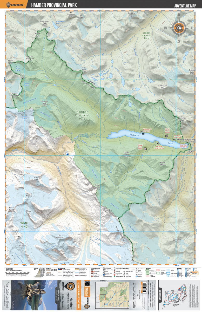 Hamber Provincial Park BC - Park Map