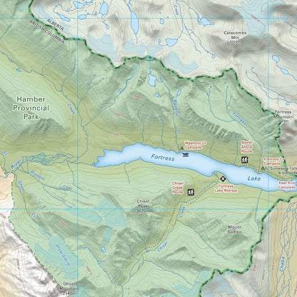Hamber Provincial Park BC - Park Map