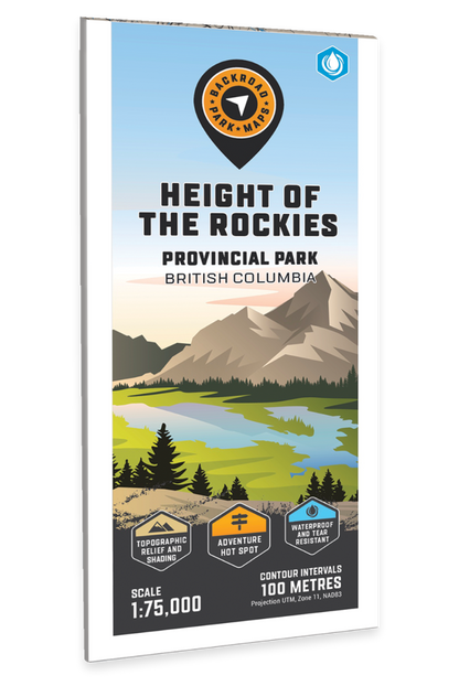 Height of the Rockies Provincial Park BC - Park Map