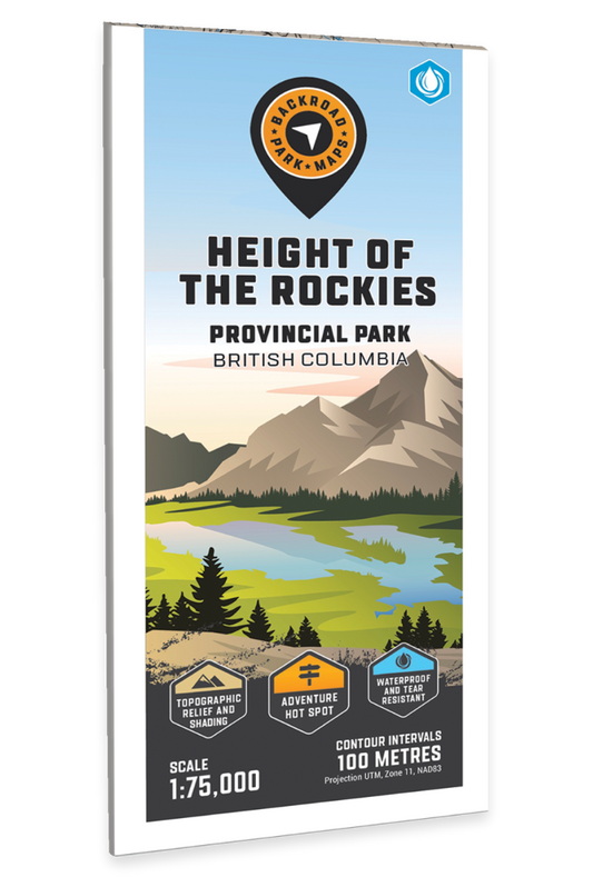 Height of the Rockies Provincial Park BC - Park Map