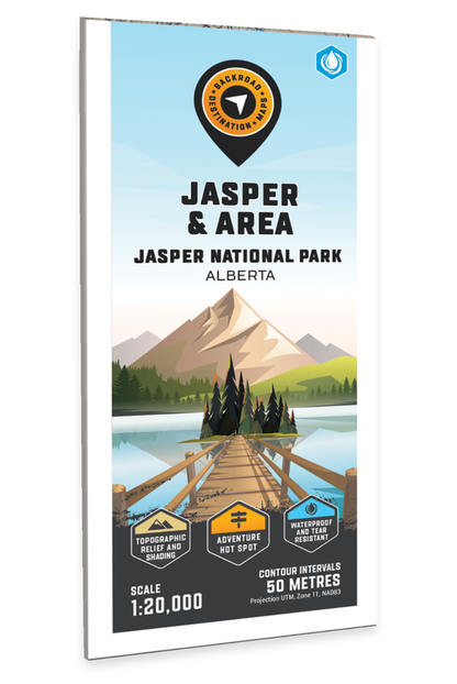 Jasper & Area (Jasper National Park Map, Alberta) - Destination Map