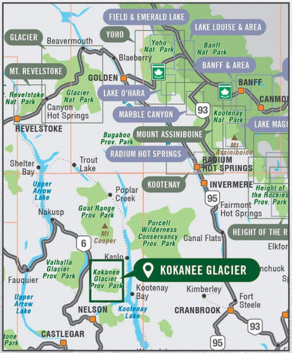 Kokanee Glacier Provincial Park BC - Park Map