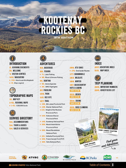 Kootenay Rockies BC Backroad Mapbook