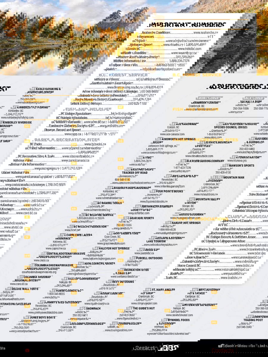 Kootenay Rockies BC Backroad Mapbook