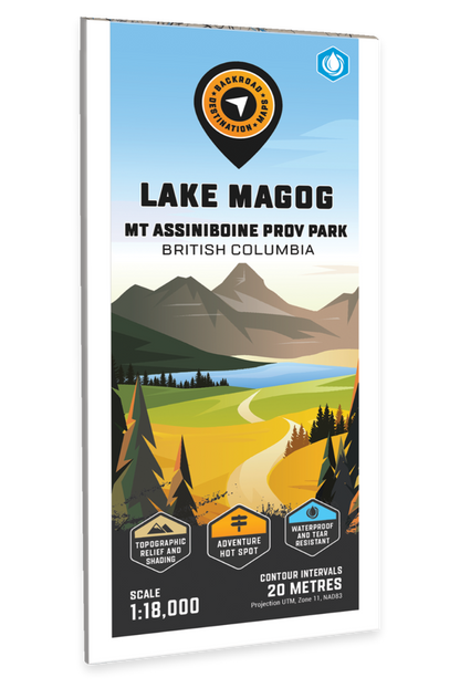 Lake Magog (Mount Assiniboine Provincial Park, BC) - Destination Map