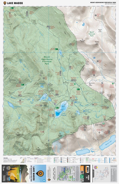 Lake Magog (Mount Assiniboine Provincial Park, BC) - Destination Map
