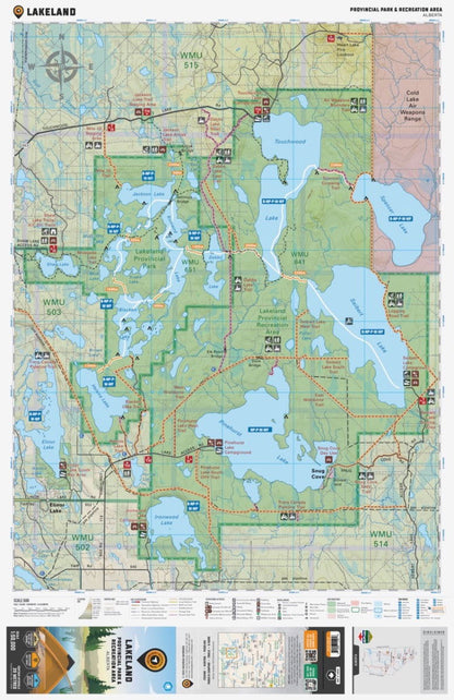 Lakeland Provincial Recreation Area Alberta - Destination Map
