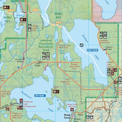 Lakeland Provincial Recreation Area Alberta - Destination Map
