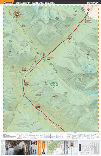 Marble Canyon (Kootenay National Park, BC) - Destination Map