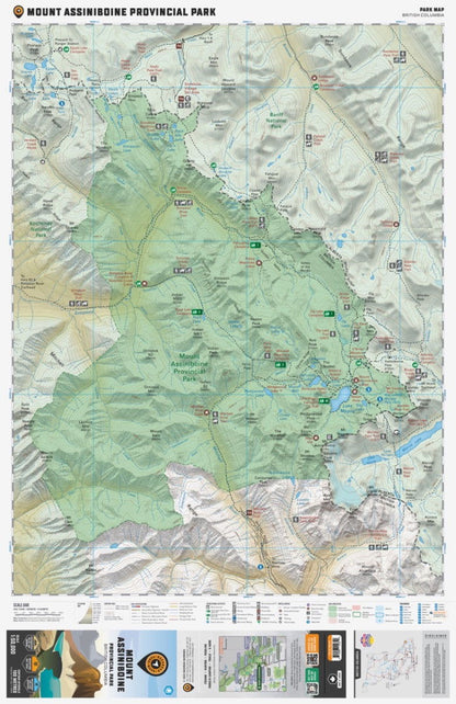 Mount Assiniboine Provincial Park BC - Park Map