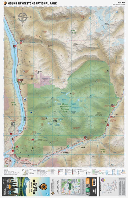 Mount Revelstoke National Park BC - Park Map