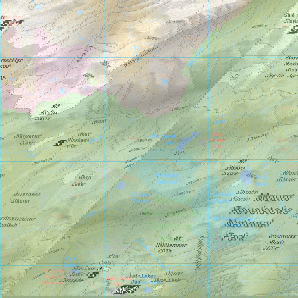 Mount Revelstoke National Park BC - Park Map