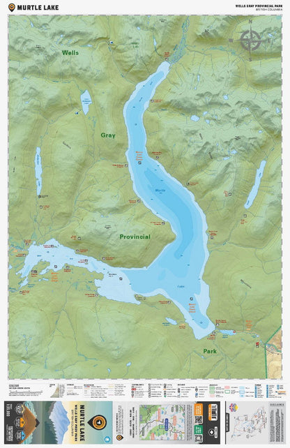 Murtle Lake (Wells Gray Provincial Park, BC) - Destination Map