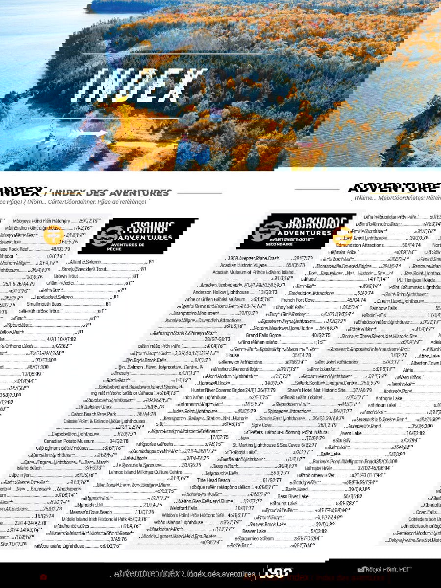 New Brunswick & PEI Backroad Mapbook