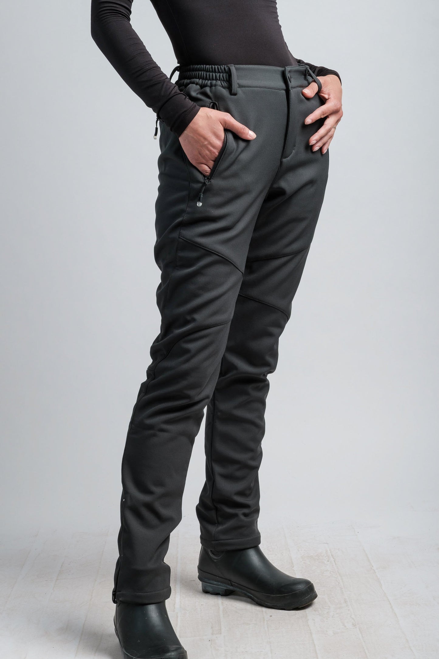 Women's Gray High Waist V2 Adventure Water Resistant Pants