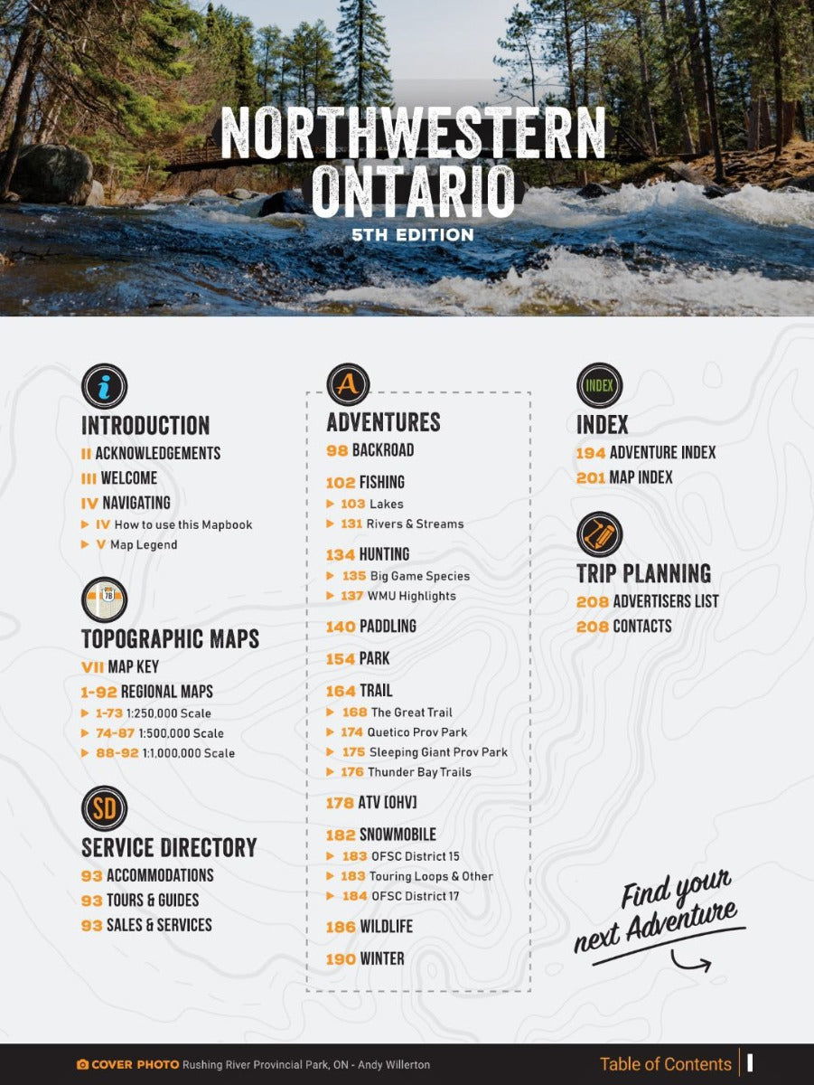 Suburb Mapbook Northwestern Ontario Backroad Mapbook – Explore's Gear Shop