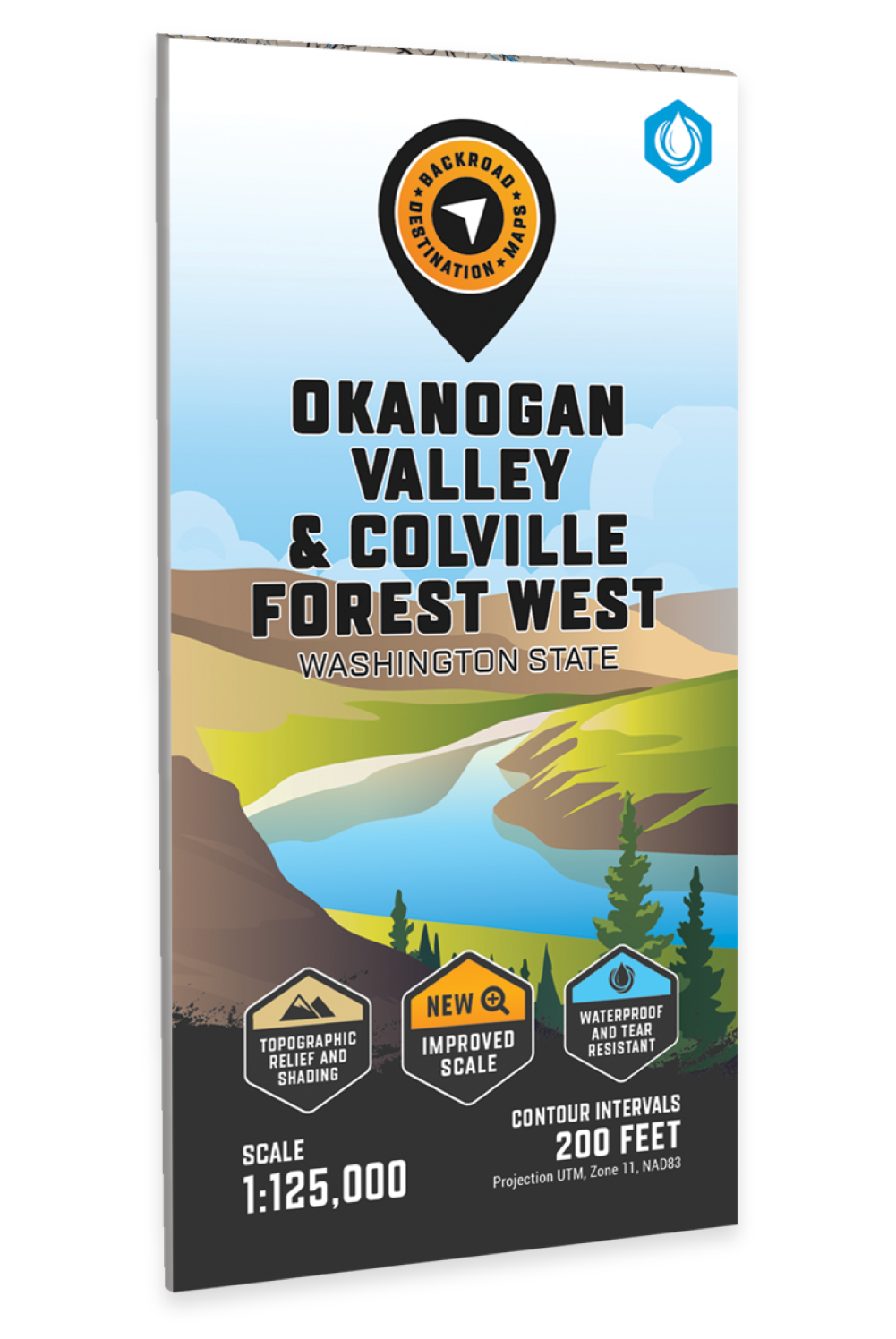 Okanogan Valley & Colville Forest West, Washington State - Destination Map