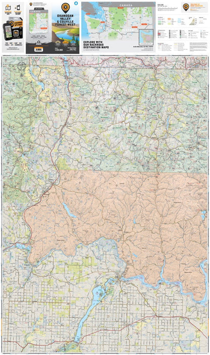 Okanogan Valley & Colville Forest West, Washington State - Destination Map